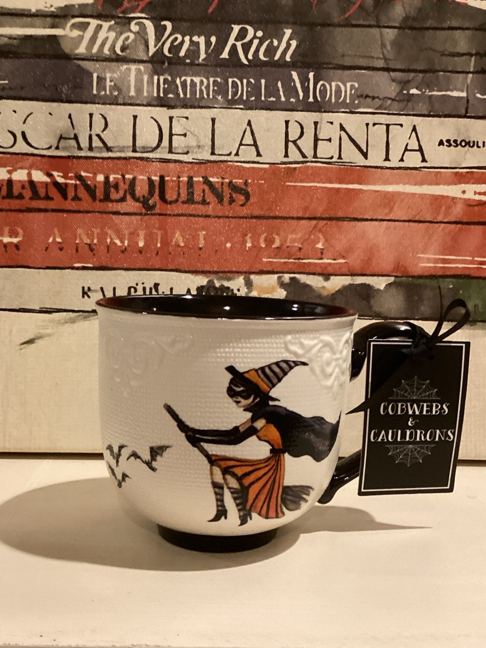 Cobwebs & Cauldrons Halloween Witch Mug